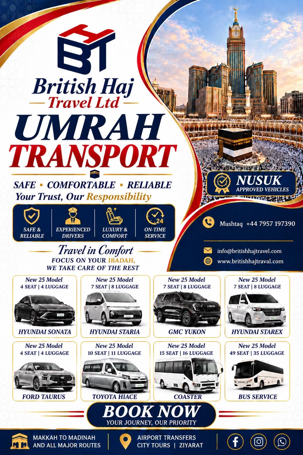 British Haj Travel Umrah Banner